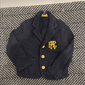 Polo by Ralph Lauren Kids Blazer in Navy with Gold Accents